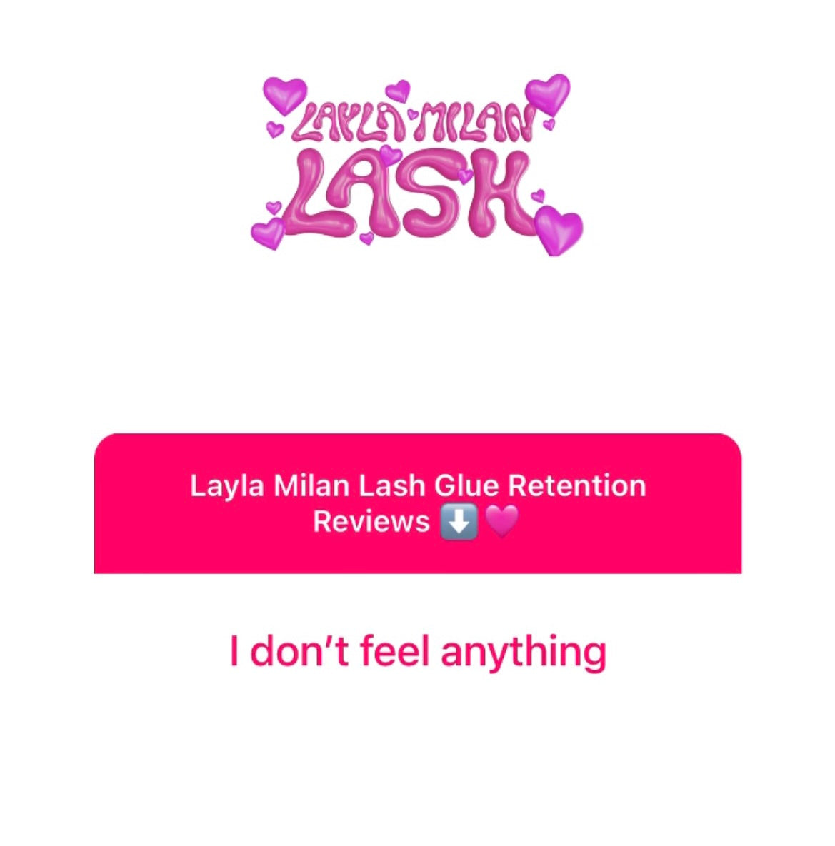 Sensitive Lash Adhesive