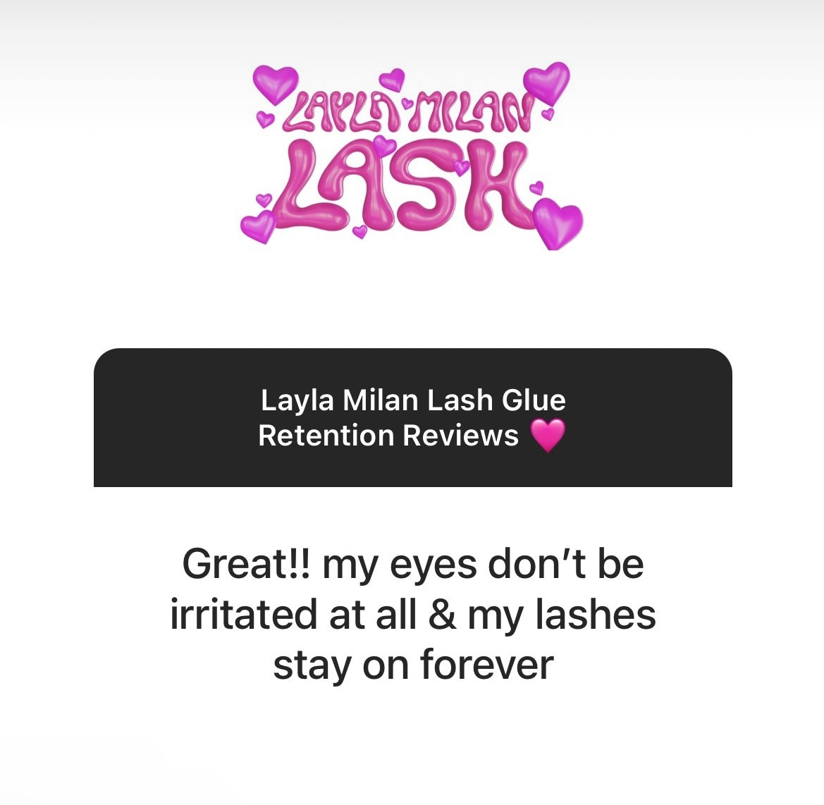 Sensitive Lash Adhesive