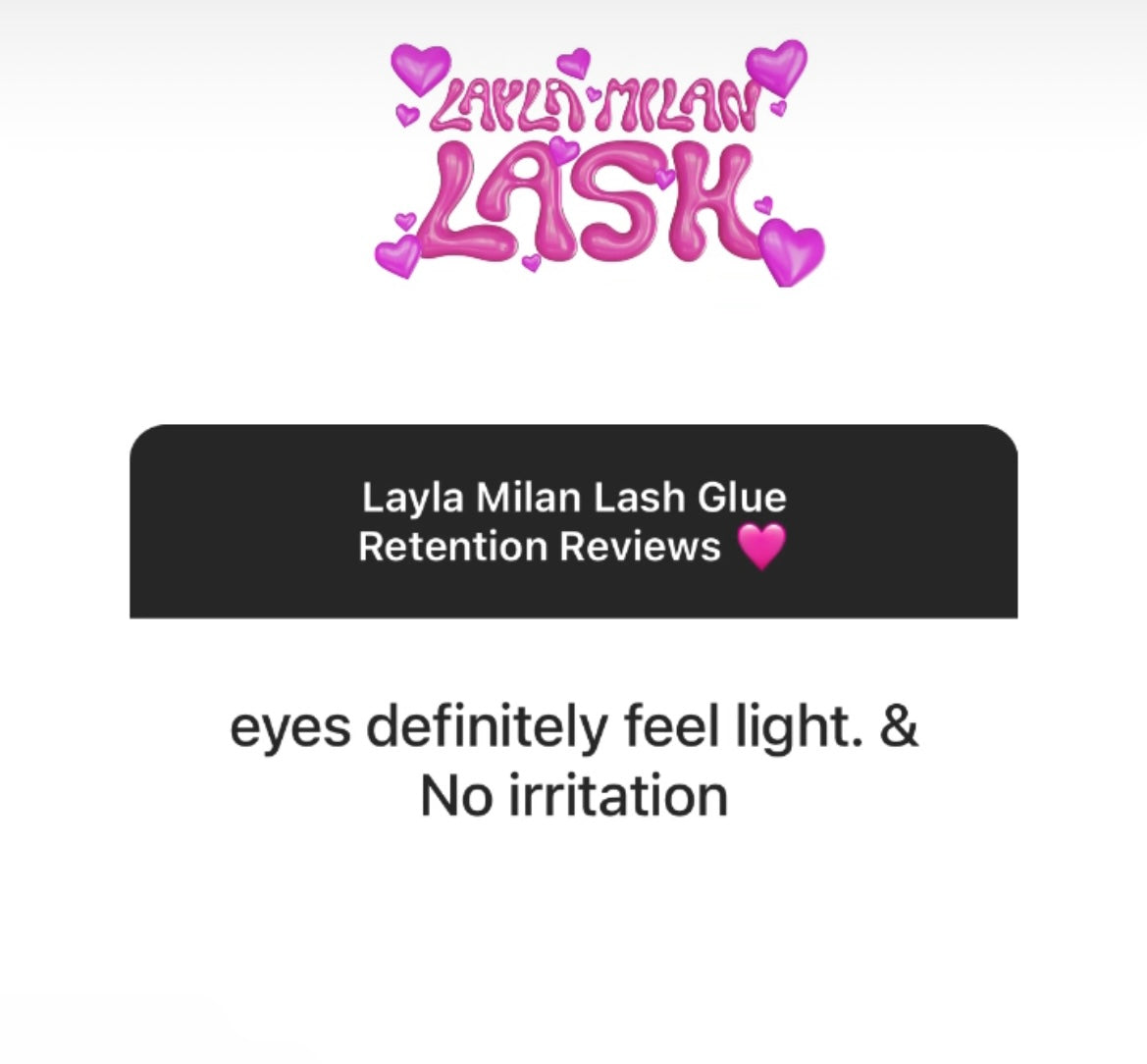 Sensitive Lash Adhesive