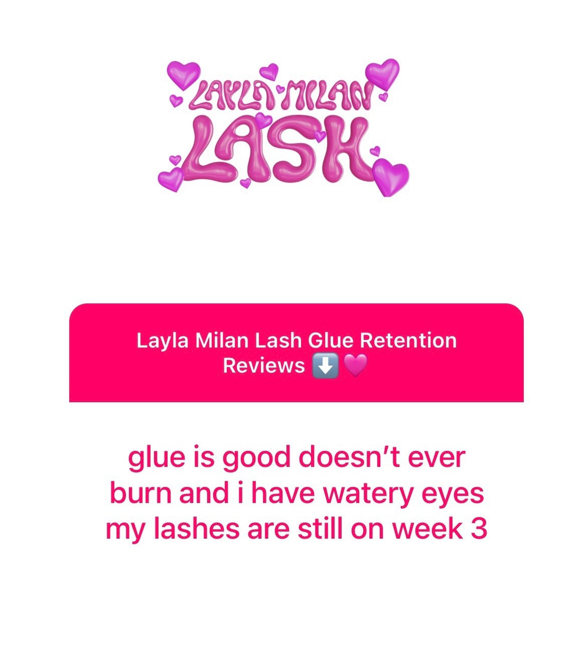 Sensitive Lash Adhesive